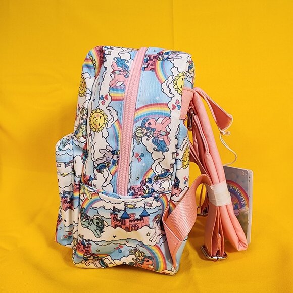 Loungefly My Little Pony Sky Scene AOP Nylon Square Mini Backpack NEW - Picture 8 of 11